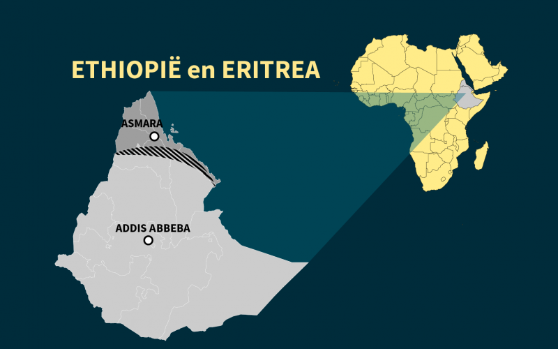 missiekaart Eritrea
